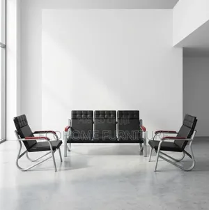 Five Seater Office Reception Sofa With Two Chairs
