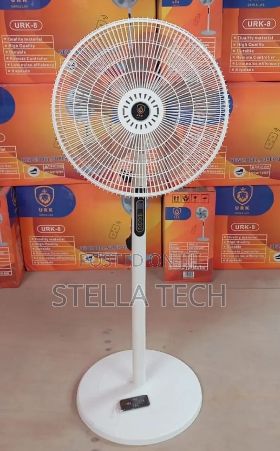 Remote Controlled URK 16" Modern Standing Quiet Fan