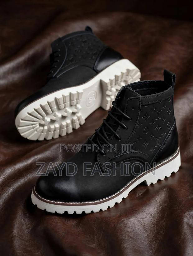 Louis Vuitton Black Suede Boots