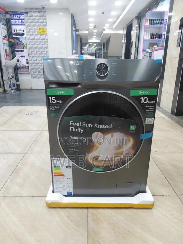 Syinix 10/7kg Wash and Dry Front-Load Washing Machines
KSh