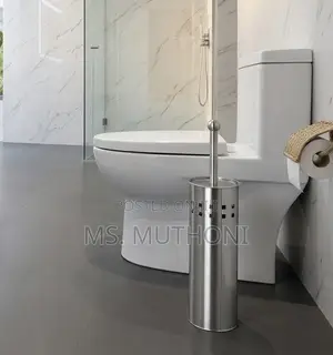 Square Cut Out Free Standing Metallic Toilet Butler