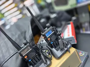 Baofeng UV-5R Walkie Talkie Pair With Chargers and Earpieces