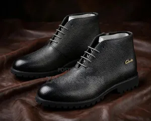 Clarks Black Leather Boots