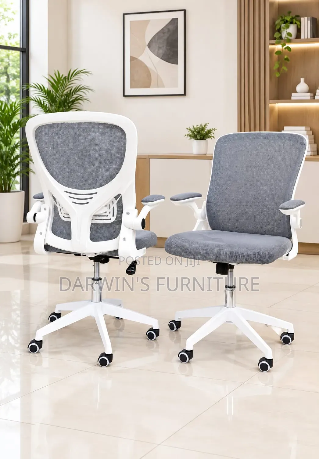 White&grey Executive Office Chair