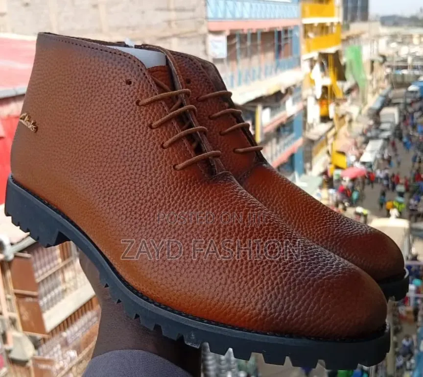Clarks Leather Brown Boots