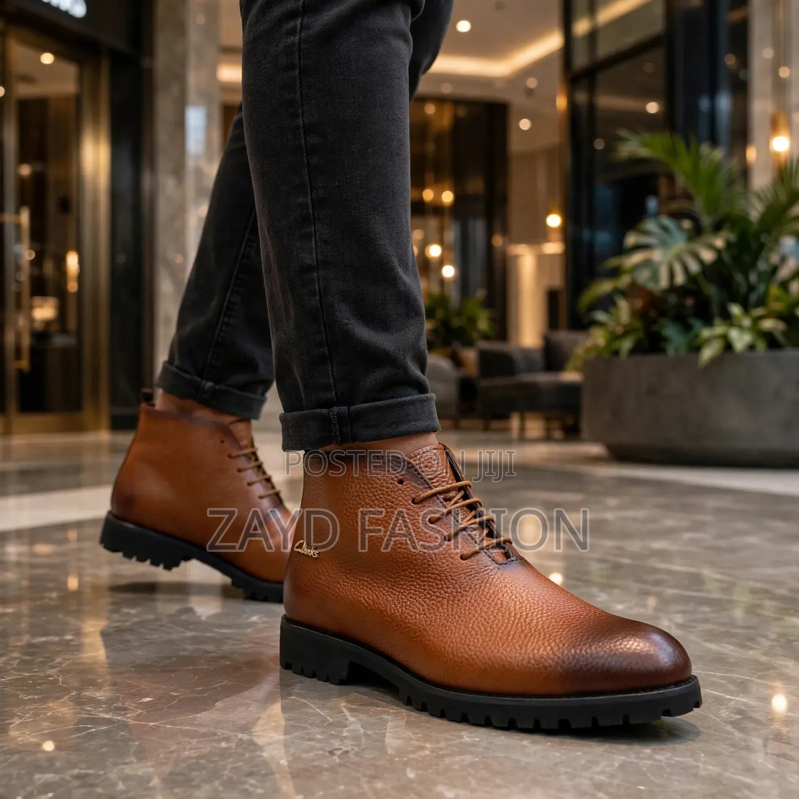 Clarks Leather Brown Boots