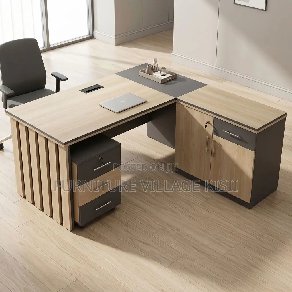 Customised 1.6 Executive Desk With Side Extension