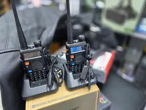 Baofeng UV-5R Walkie Talkies With Desktop Charging Cradles