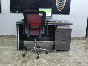 1.4m Executive Office Desk With Modern Grey Wood Finish