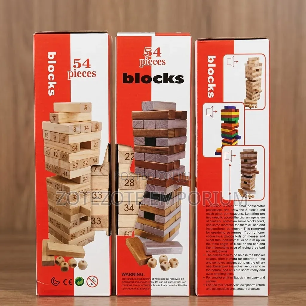 54pcs Jenga Blocks