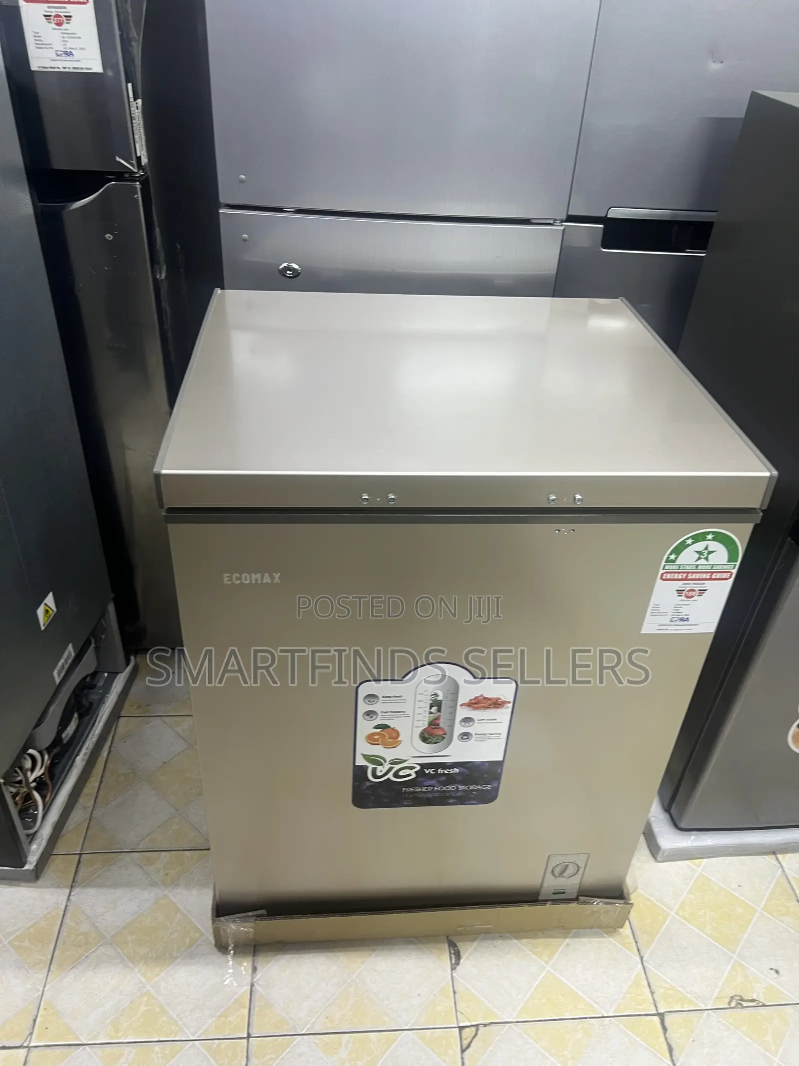 Ecomax 169L Chest Freezer – Big Storage, Reliable Cooling!