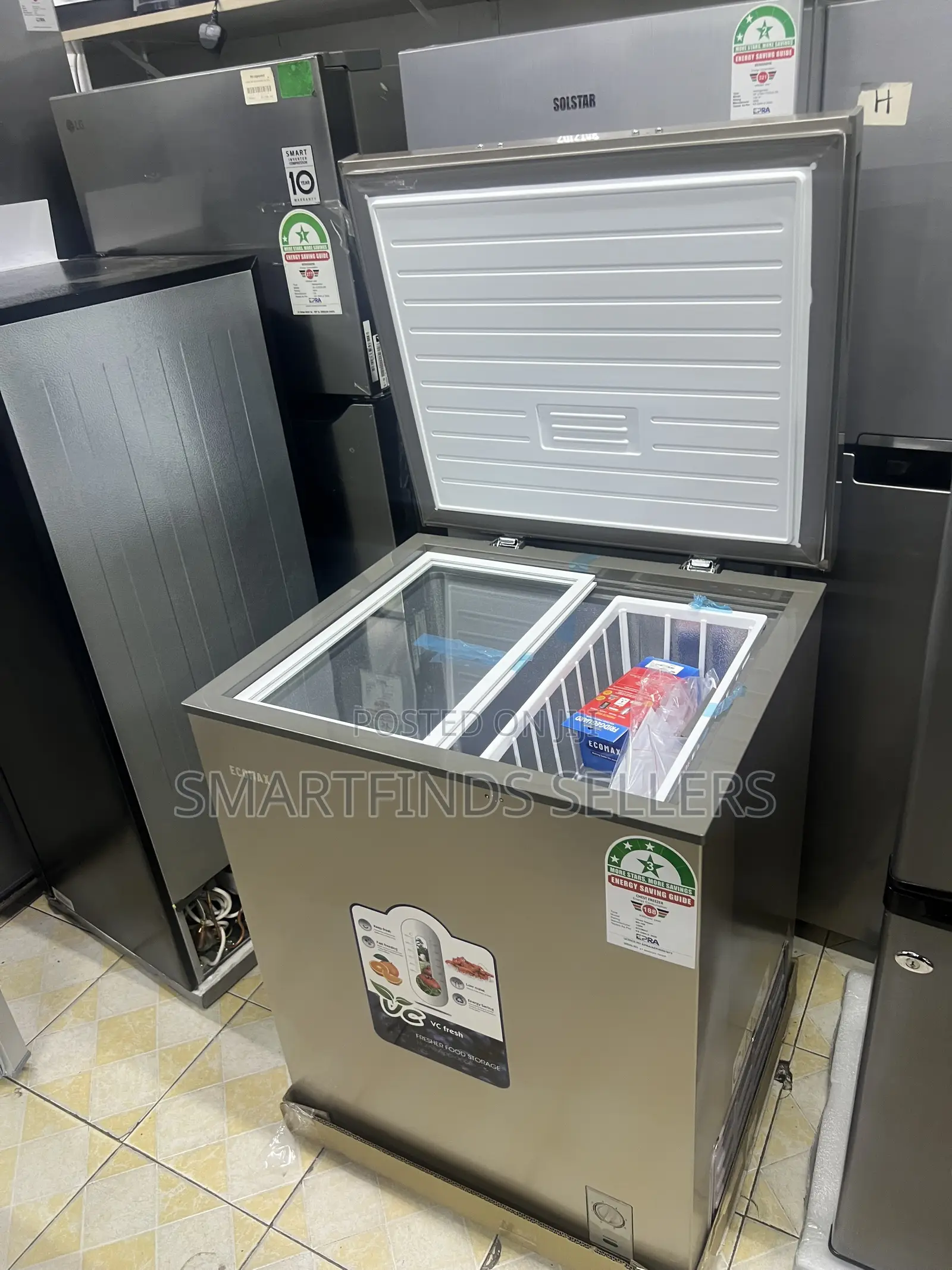 Ecomax 169L Chest Freezer – Big Storage, Reliable Cooling!