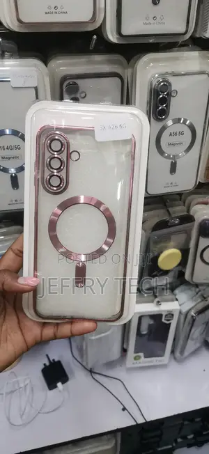 Rose Gold Clear MagSafe-compatible Phone Case for Samsung Galaxy A26