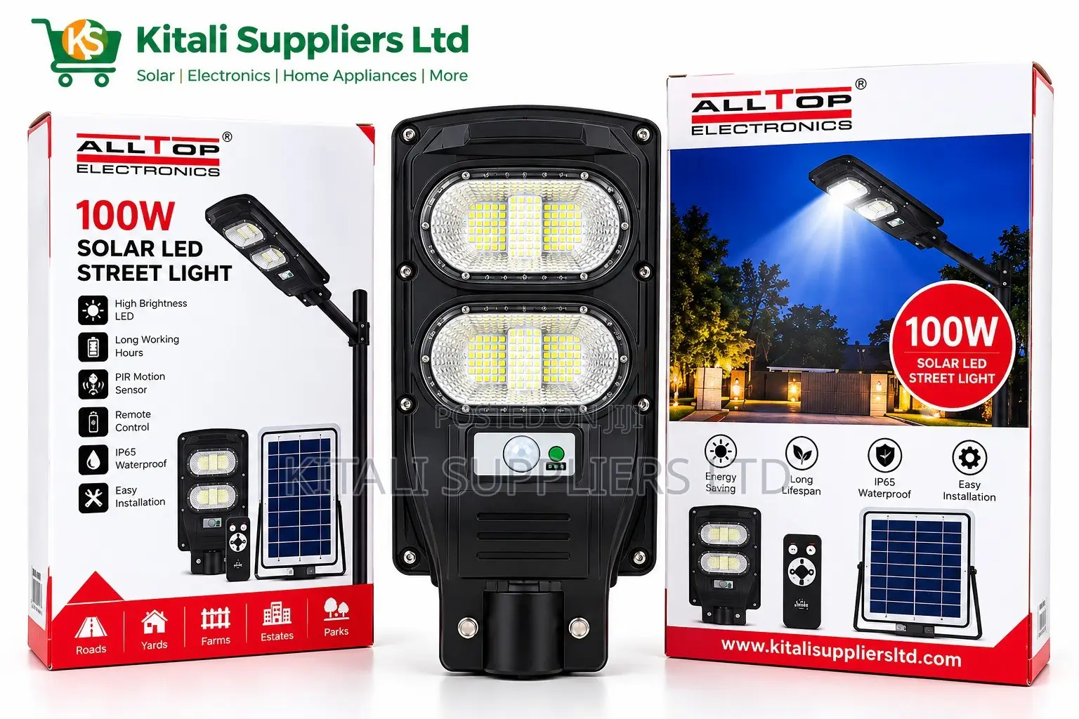Alltop 100w Solar Led Street Light