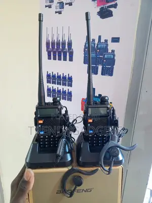 Baofeng UV-5R Two Way Radio Set With Desktop Charging Cradles