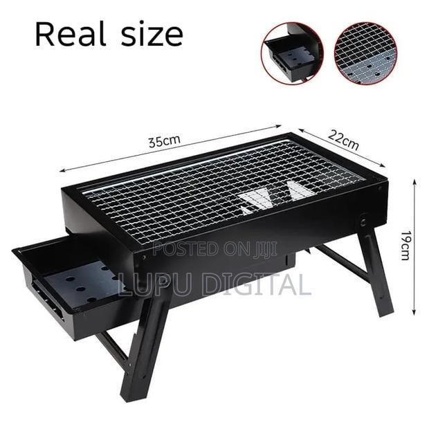 Foldable Portable Barbecue Charcoal Grill - thumbnail 5
