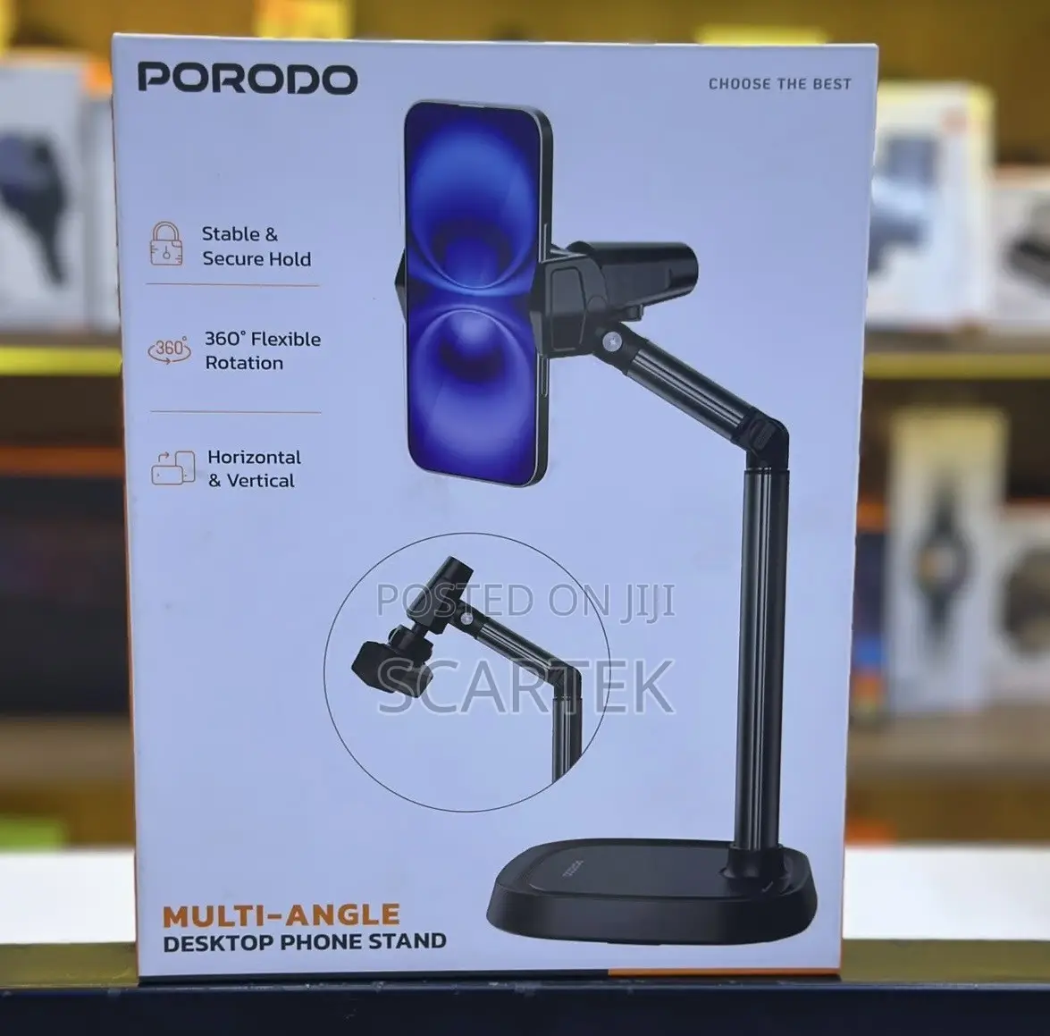 Porodo Multi Angle Desktop Phone Stand