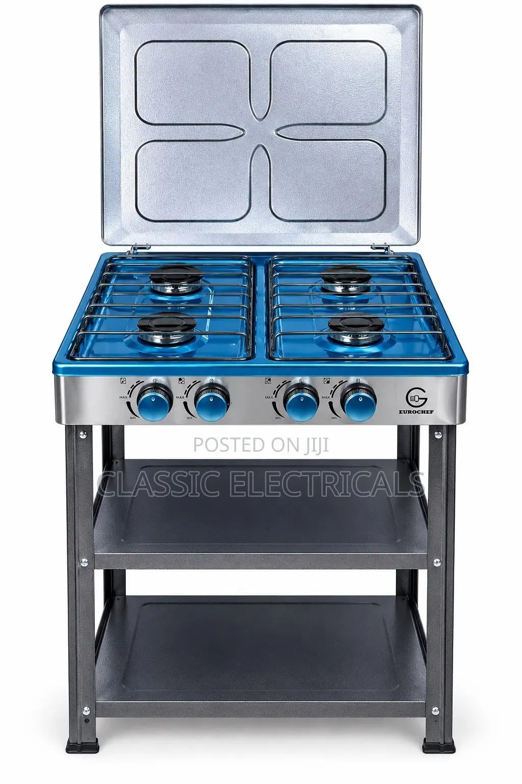 4Gas Burners Standing Cooker With Shelves at Ksh5000/-
