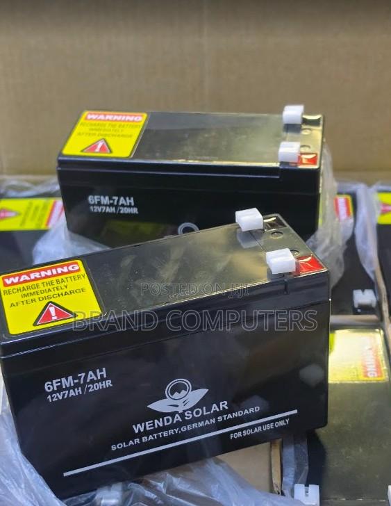 Wenda Solar 12V 7Ah Rechargeable UPS Battery