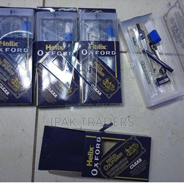 Clear Oxford Geometry Set - main view