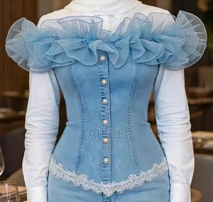 Denim Corset Made on Order -Custom Size 24 HRS -Nairobi CBD
