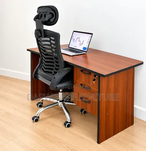 Brown Table and a Chair