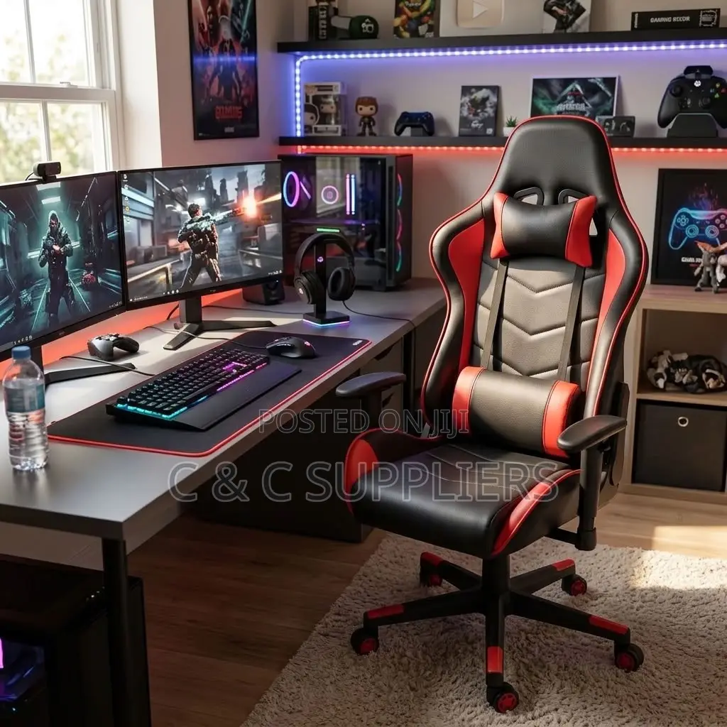 Leather Adjustable Gaming/Study Chair.