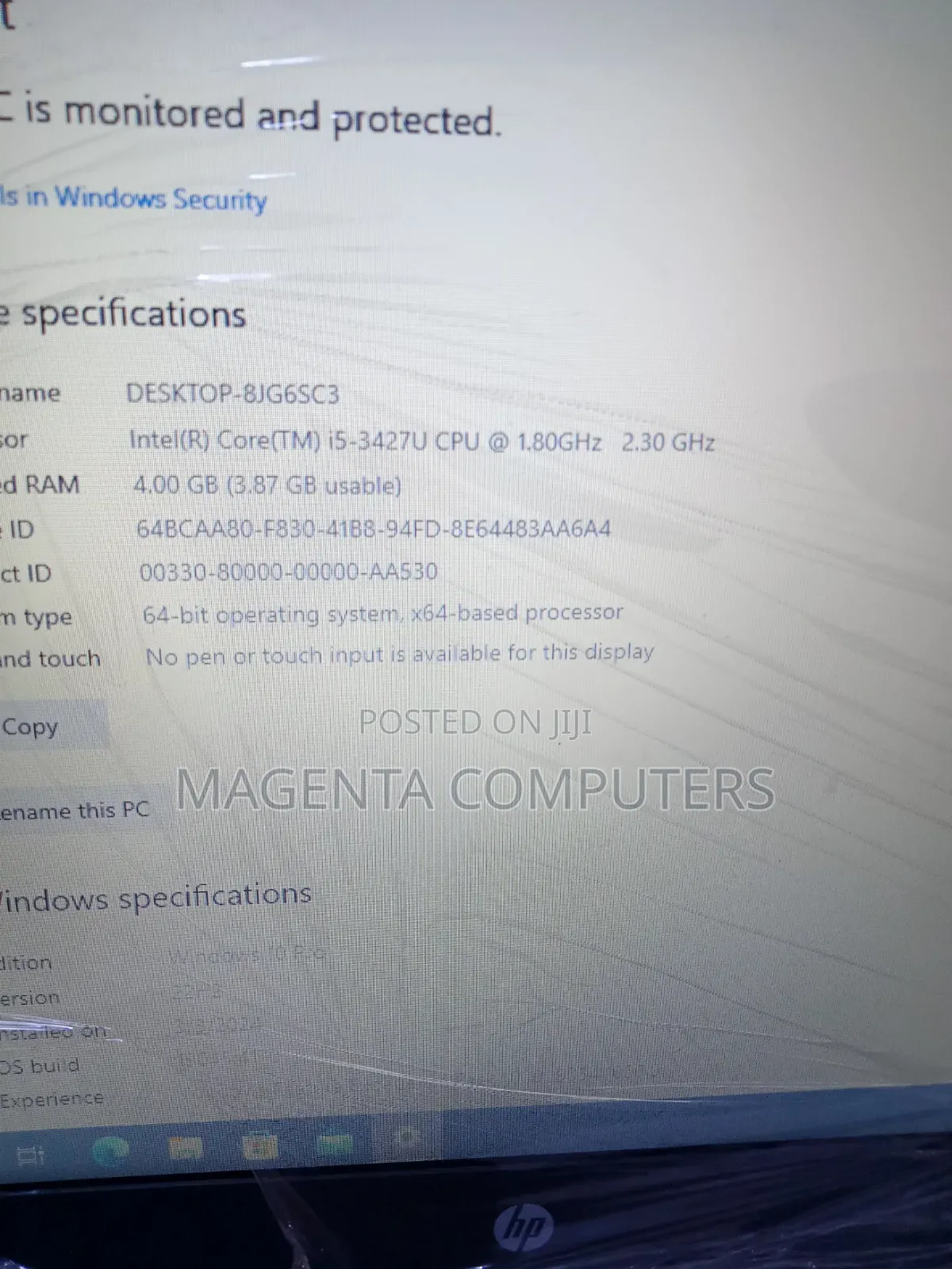 Laptop HP EliteBook Folio 9470M 4GB Intel Core i5 HDD 500GB