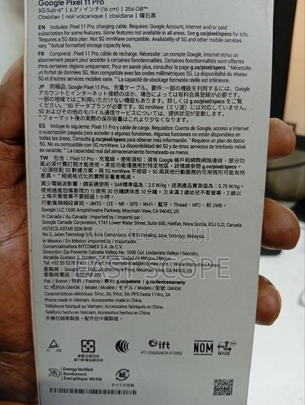 New Google Pixel 11 Pro 256 GB Black - thumbnail 3