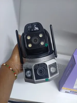 Remote Access V380 Pro 4G Solar Security Camera With Dual Lens