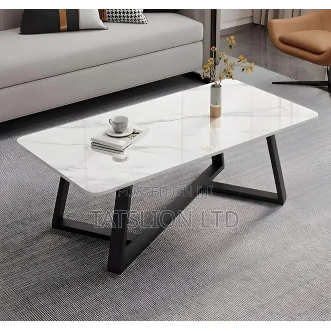 Imported Executive Marble Top Coffee Table