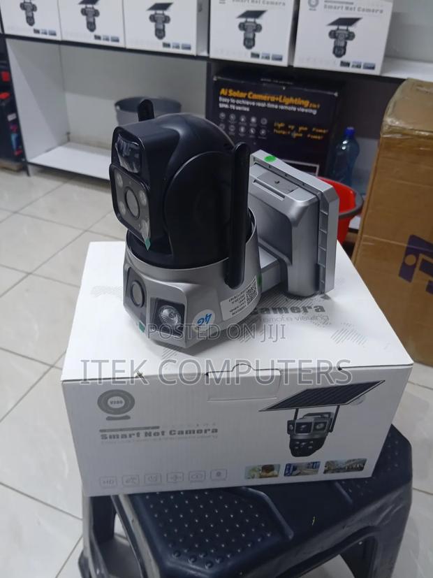 Solar Powered V380 Pro 4G Dual Lens Camera With Mobile Access - main view
