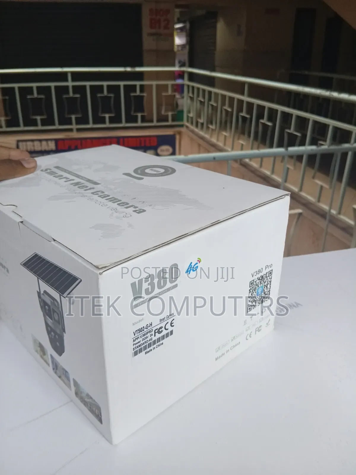 V380 Pro 4G Solar CCTV Camera for Construction Site Security