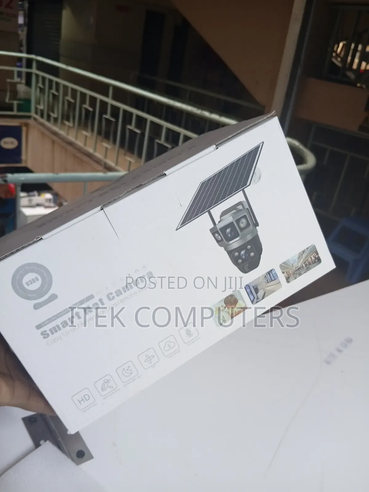 V380 Pro 4G Solar Camera With Dual Lens for Night Security
