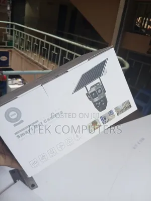 V380 Pro 4G Solar Camera With Dual Lens for Night Security