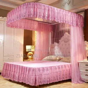 Rail Mosquito Net With Lace - All Colours 4x6 5x6 6x6