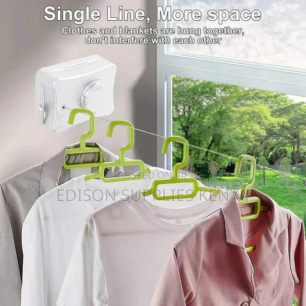 Retractable Clothes Line Extendable Cloth Line Dryer Hook