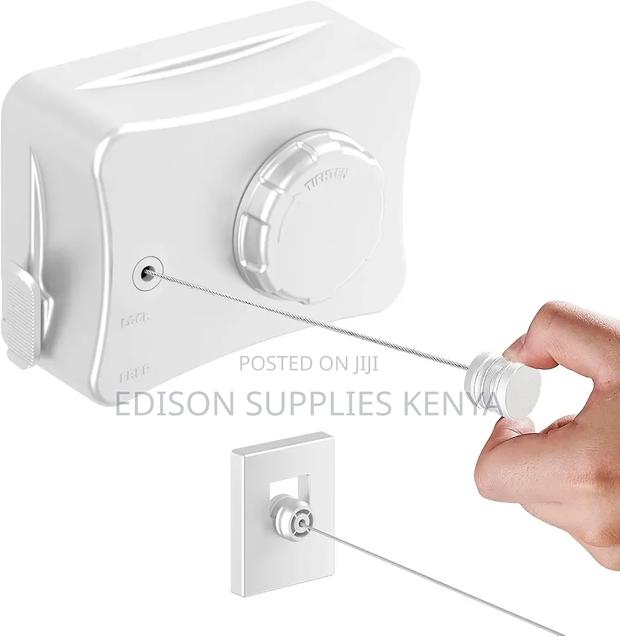 Retractable Clothes Line Extendable Cloth Line Dryer Hook - thumbnail 4