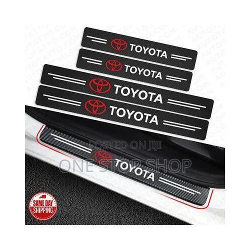 4pc Toyota Carbon Universal Self Adhesive Door Entry Protective Strips