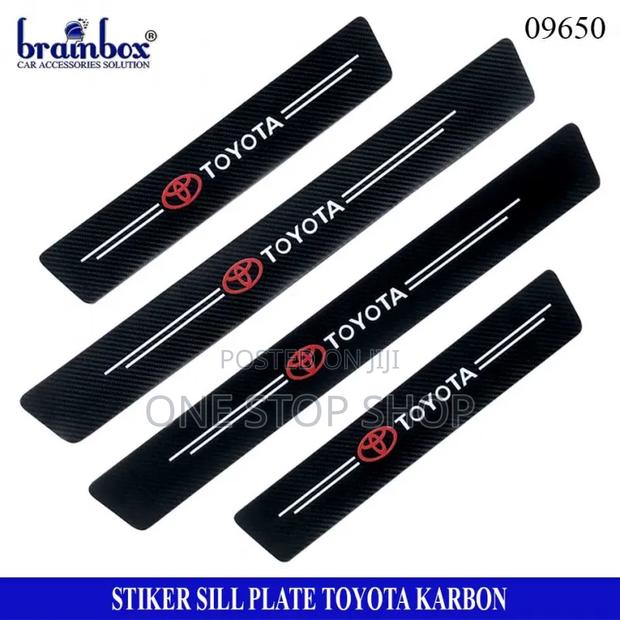 4pc Toyota Branded Waterproof Door Steps &Sills From Scuffs&scratches