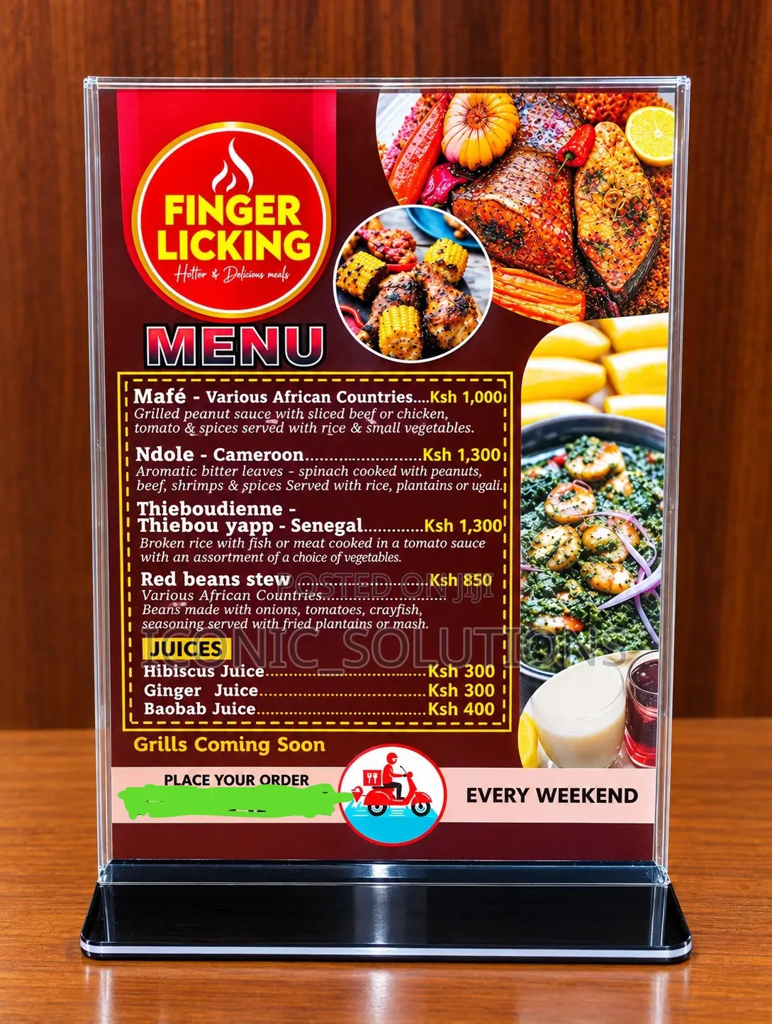 A5 Menu Stand