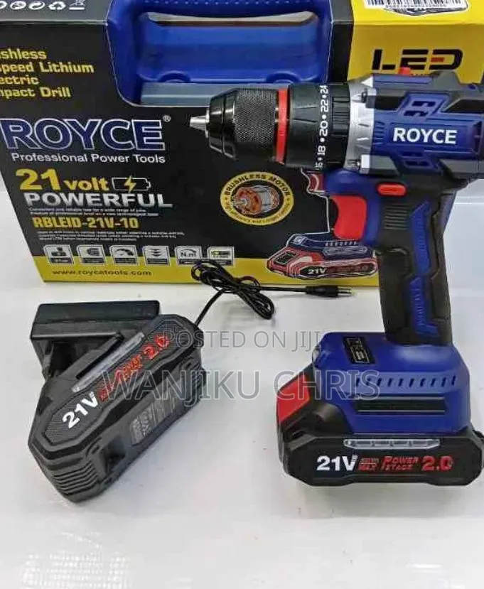 Powerful Cordless Drill 21V