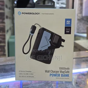 Powerology 10000mAh Wall Charger MagSafe Power Bank (35W PD)