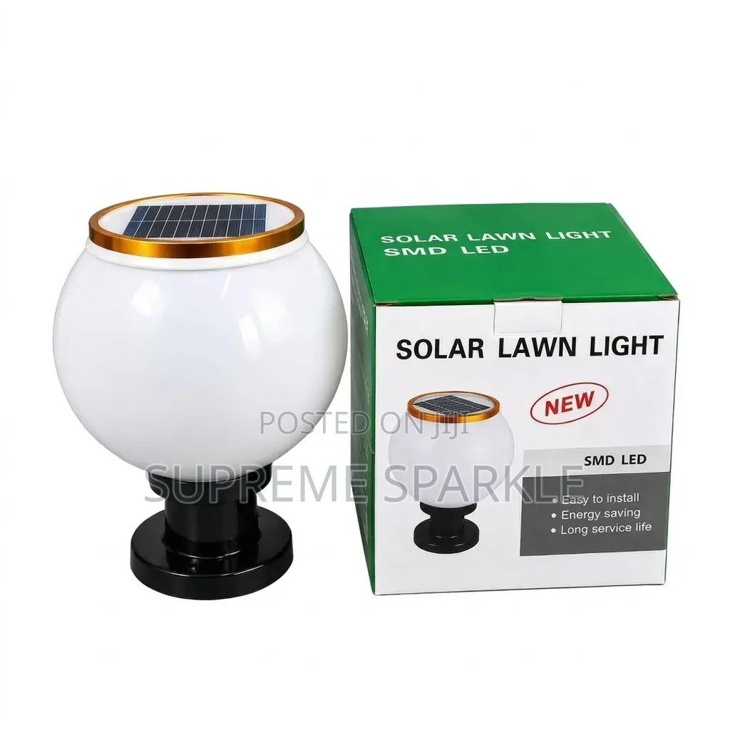 Solar Garden Light SMD LED Globe Post Lamp (Lawn Light)