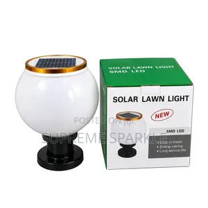 Solar Garden Light SMD LED Globe Post Lamp (Lawn Light)