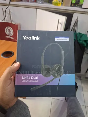 Yealink Uh34 Dual Teams USB-a Leather Ear Cushions Headset