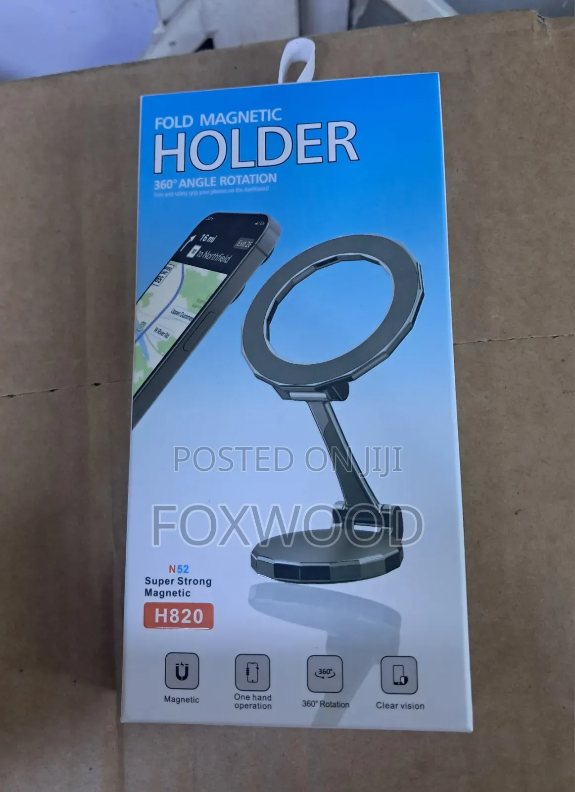 Fold Magnetic Phone Holder 360° Angle Rotation