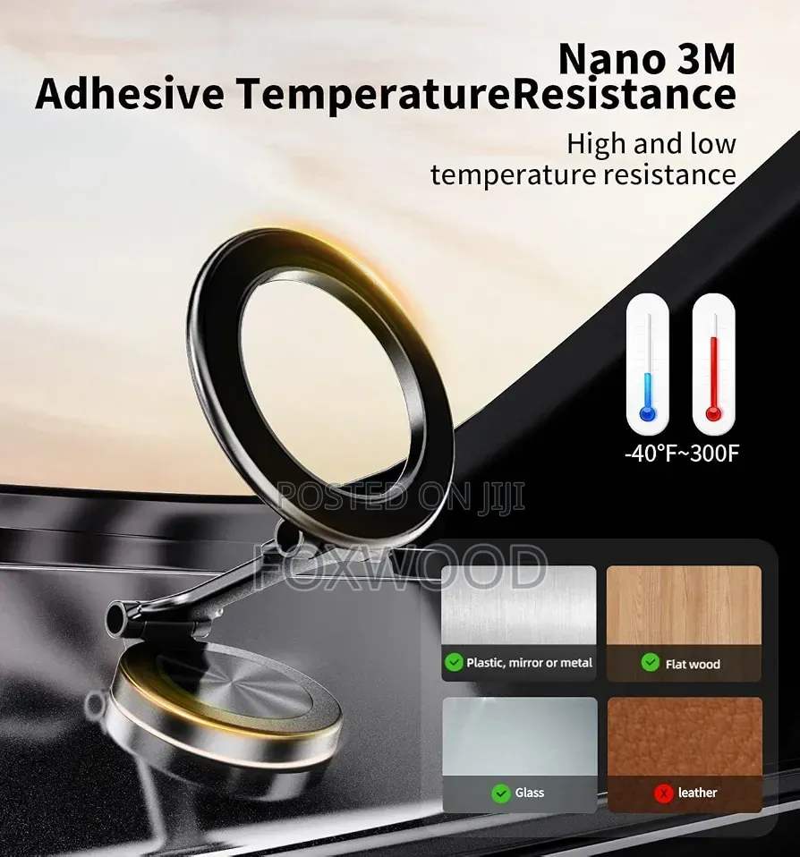 Fold Magnetic Phone Holder 360° Angle Rotation
