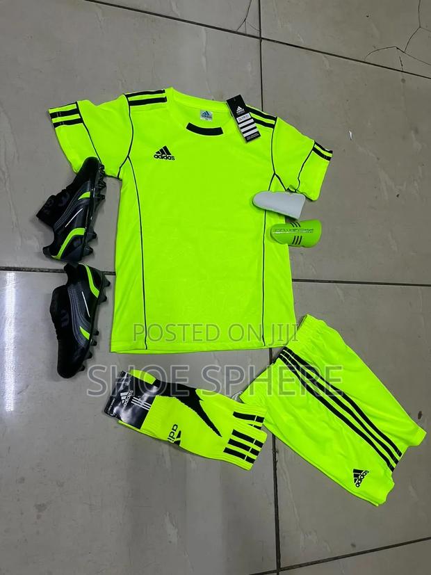 Unisex Set of Jersey,socks,boots and Shin Guards