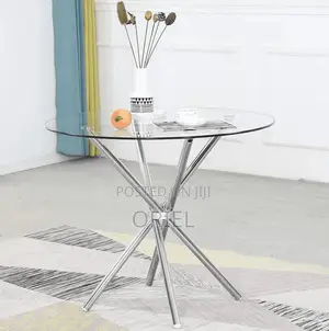 Dining Table : Glass Dining Table - Round
